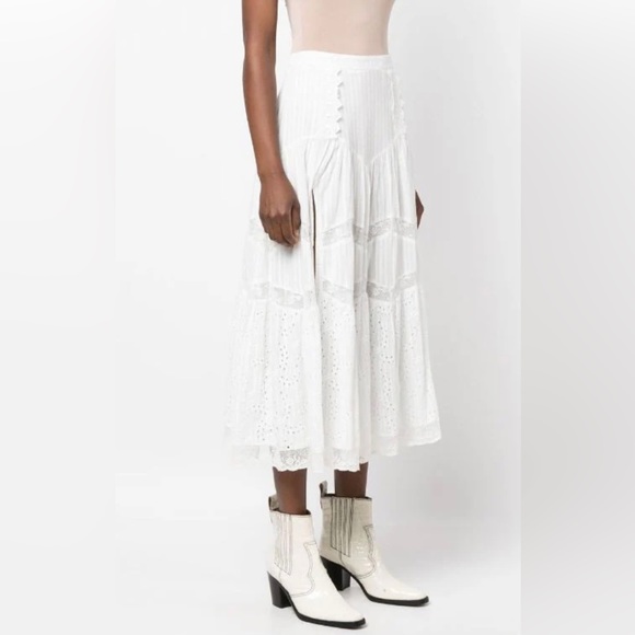 LoveSackFancy lace-trimmed midi dress 2 - Picture 3 of 5